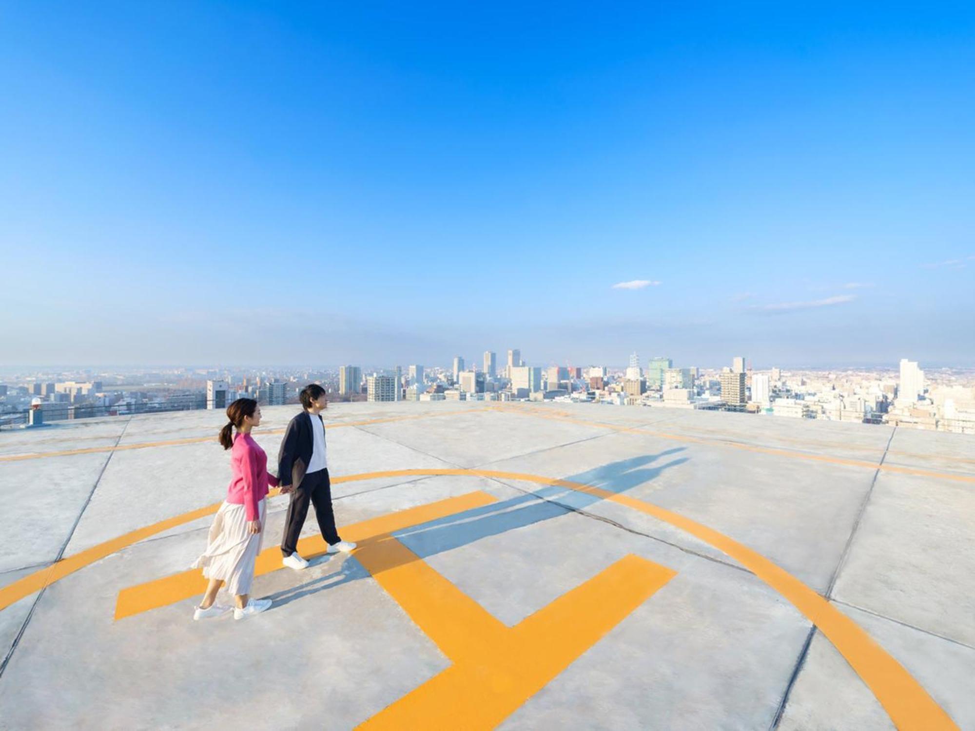 Sapporo Prince Hotel Exterior foto Helipad